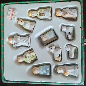 Vintage Porcelain Mini Nativity Set